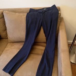 Dark blue glen plaid Ann Taylor trousers